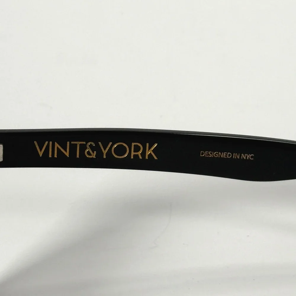 VINT & YORK Ritzy C.VYB1BO‎ Eyeglasses Frame 53-22-145 Jet Black Bold Womens